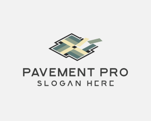 Tile Floor Pavement Pattern logo design