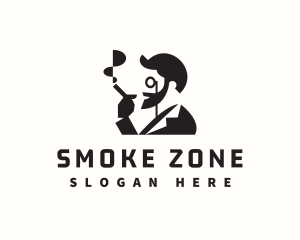 Minimalist Gentleman Smoke logo