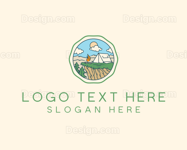 Summer Outdoor Camping Logo