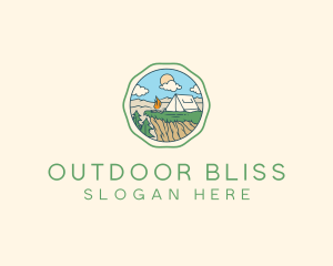 Summer Outdoor Camping  logo design