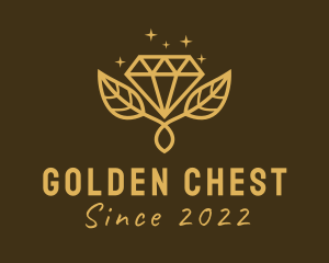 Golden Diamond Plant  logo design