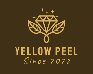 Golden Diamond Plant  logo design