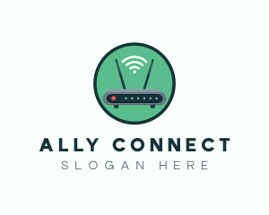 Internet Connection Router logo design