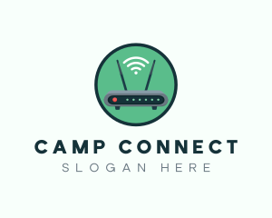 Internet Connection Router logo design