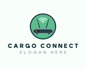 Internet Connection Router logo design