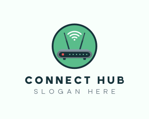 Internet Connection Router logo design