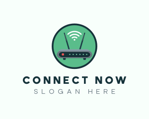 Internet Connection Router logo design