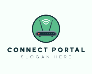 Internet Connection Router logo design