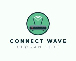 Internet Connection Router logo design