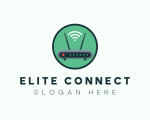 Internet Connection Router logo design