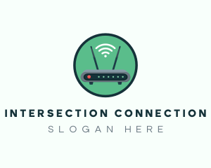 Internet Connection Router logo design