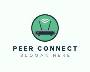 Internet Connection Router logo design