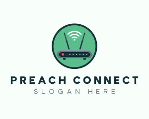 Internet Connection Router logo design