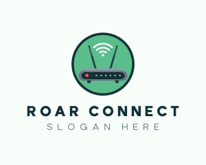 Internet Connection Router logo design