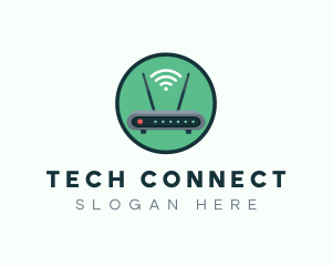 Internet Connection Router logo design