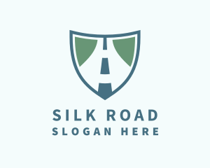 Travel Road Shield logo design