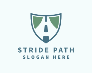 Travel Road Shield logo design