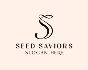 Upscale Boutique Salon Letter S logo design