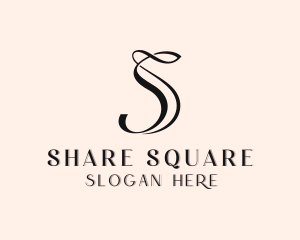 Upscale Boutique Salon Letter S logo design