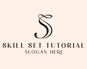 Upscale Boutique Salon Letter S logo design