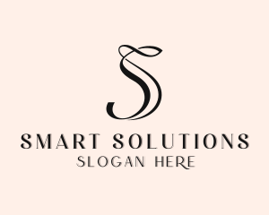 Upscale Boutique Salon Letter S logo design