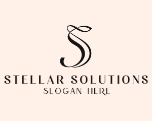 Upscale Boutique Salon Letter S logo design