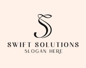 Upscale Boutique Salon Letter S logo design