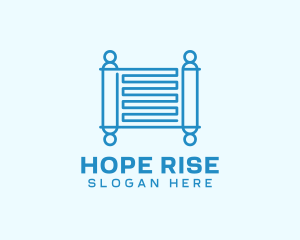 Jewish Torah Scroll logo