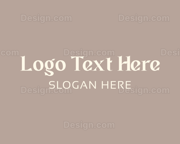 Elegant Minimalist Wordmark Logo