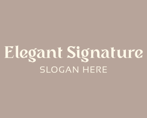 Elegant Minimalist Wordmark logo design