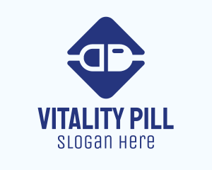 Blue Prescription Drugs Capsule logo design