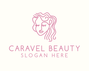 Woman Beauty Hairdresser logo design