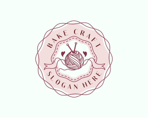 Yarn Ball Crafting logo design