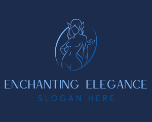 Sexy Woman Elf logo design