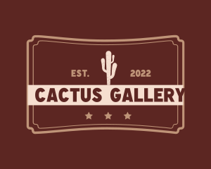 Cowboy Cactus Desert logo