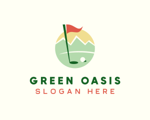 Golf Course Sports Caddie Logo