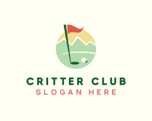 Golf Course Sports Caddie logo design