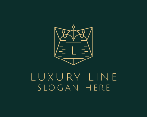 Luxury Crown Shield logo design