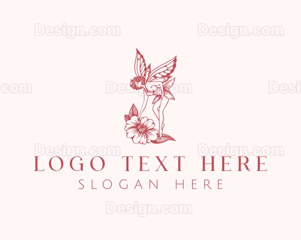 Flower Fairy Creature Logo