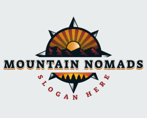 Mountain Compass Exploration logo design