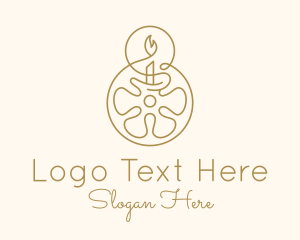 Floral Wax Candle logo