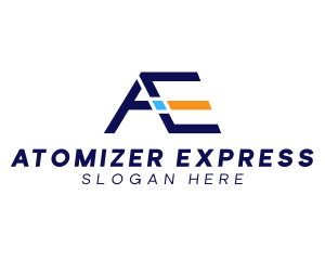 Express Logistics Letter AE logo design