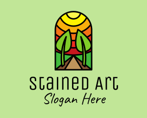Seedling Plant Sun Mosaic logo
