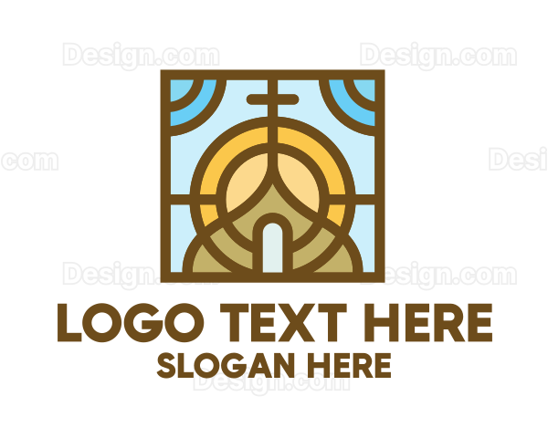 Colorful Mosaic Christian Church Logo