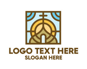 Colorful Mosaic Christian Church Logo