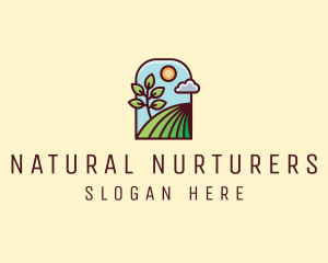 Nature Lawn Garden logo design