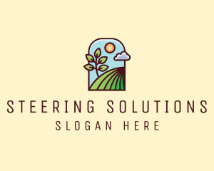 Nature Lawn Garden logo design