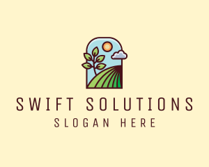 Nature Lawn Garden logo design