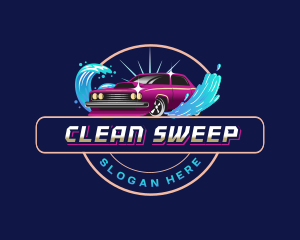 Carwash Automotive Cleaning logo design