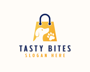 Pet Dog Shopping Bag Logo